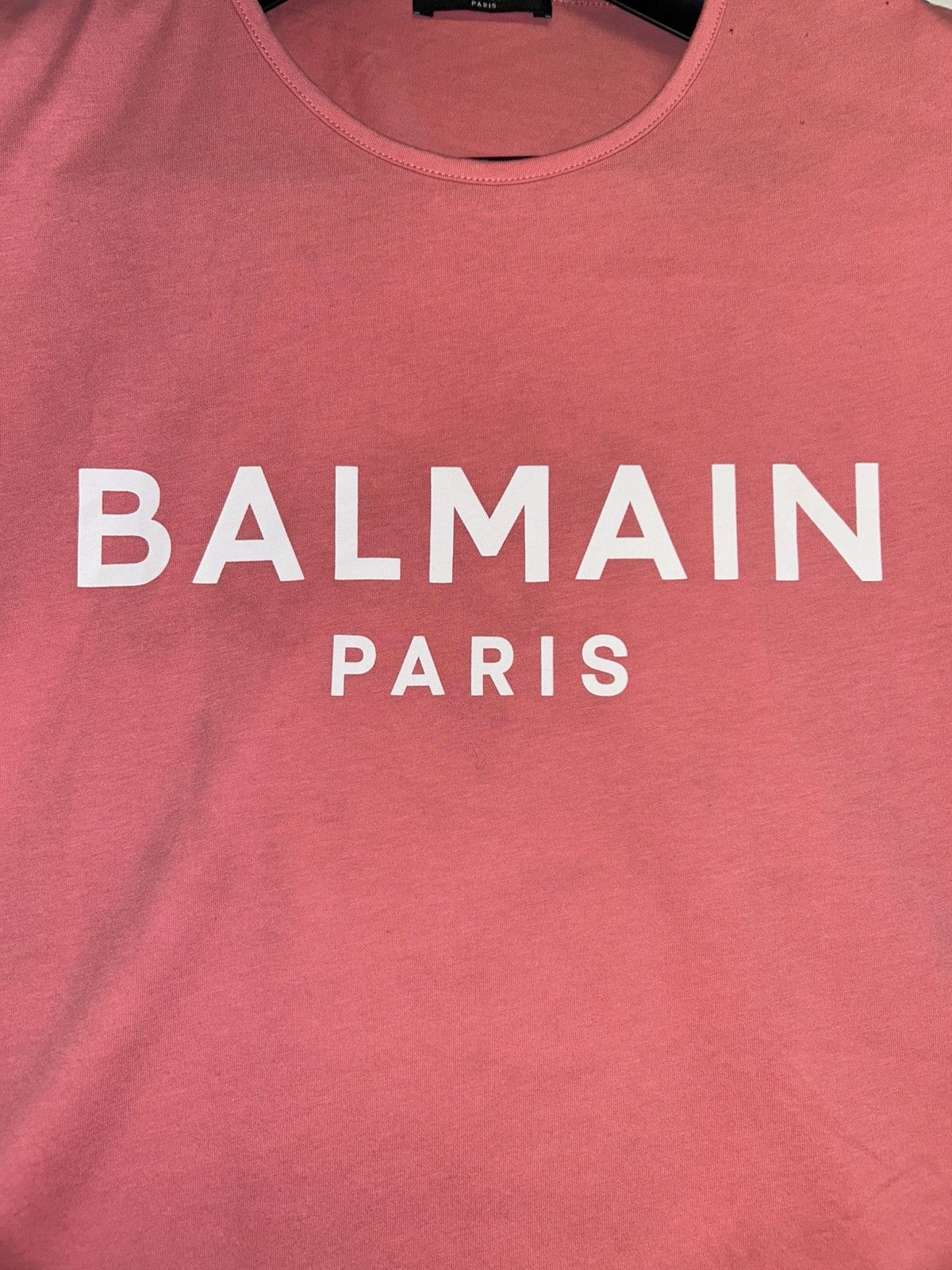 Balmain 2021 Pink Logo Tanktop Size US S / EU 44-46 / 1 - 5 Thumbnail