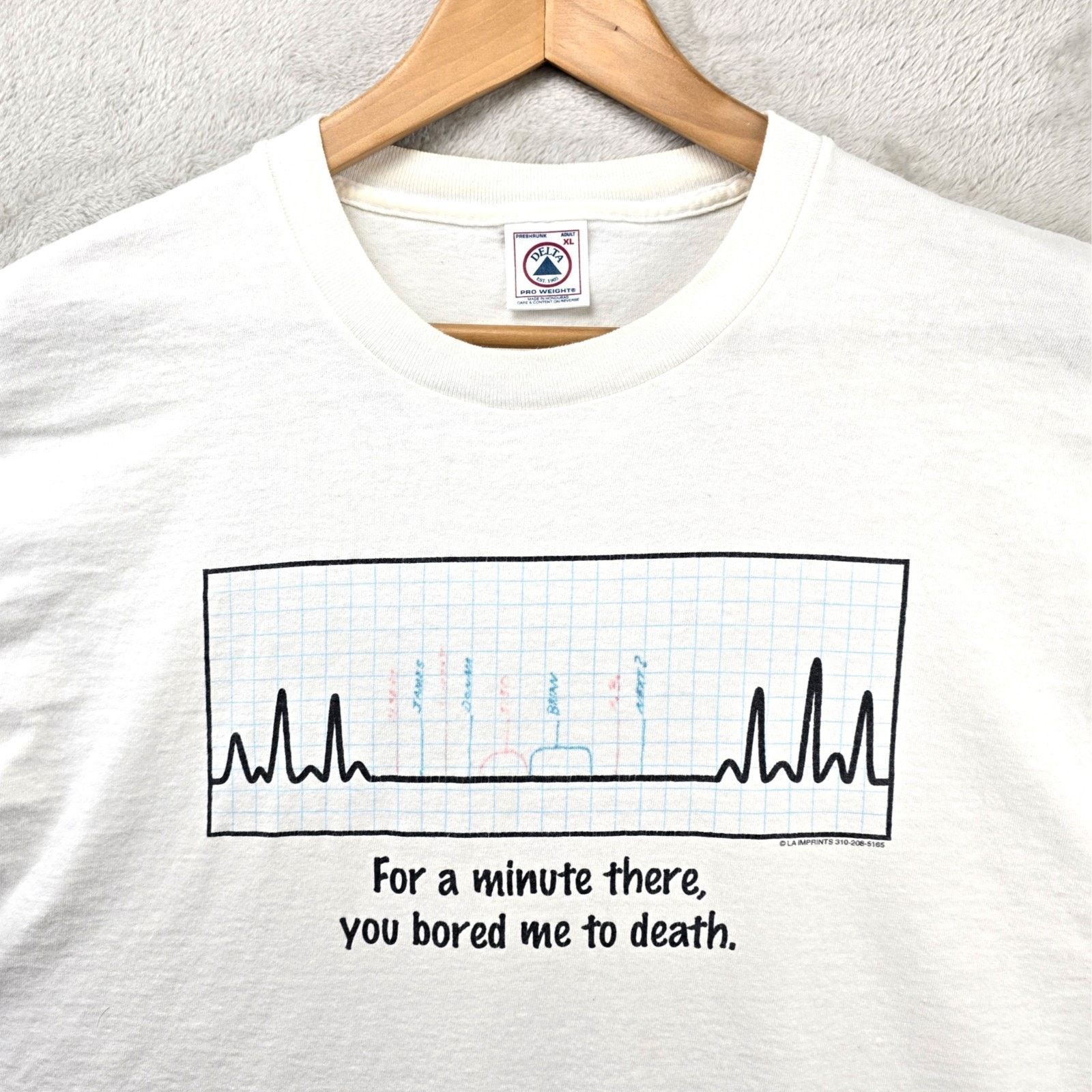 Delta Vintage For a Minute There You Bored Me to Death Shirt XL Size US XL / EU 56 / 4 - 1 Thumbnail