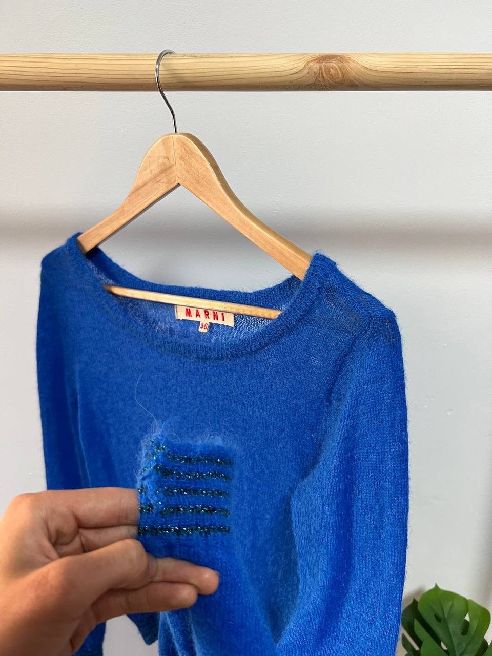Marni Marni Fuzzy Wuzzy Blue sweater Size XS / US 0-2 / IT 36-38 - 8 Thumbnail