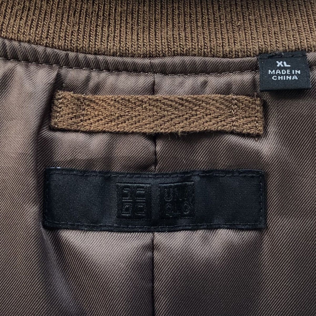 Vintage Uniqlo Suede Ma-1 Bomber Jacket Size US L / EU 52-54 / 3 - 13 Thumbnail