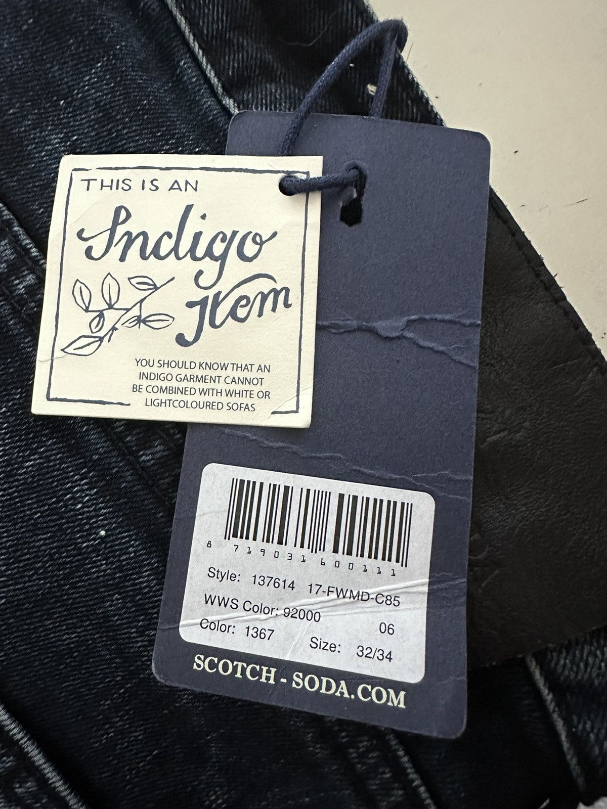 Scotch & Soda Dark Washed Blue Skinny Fit Scotch&Soda Slim Size US 32 / EU 48 - 6 Thumbnail