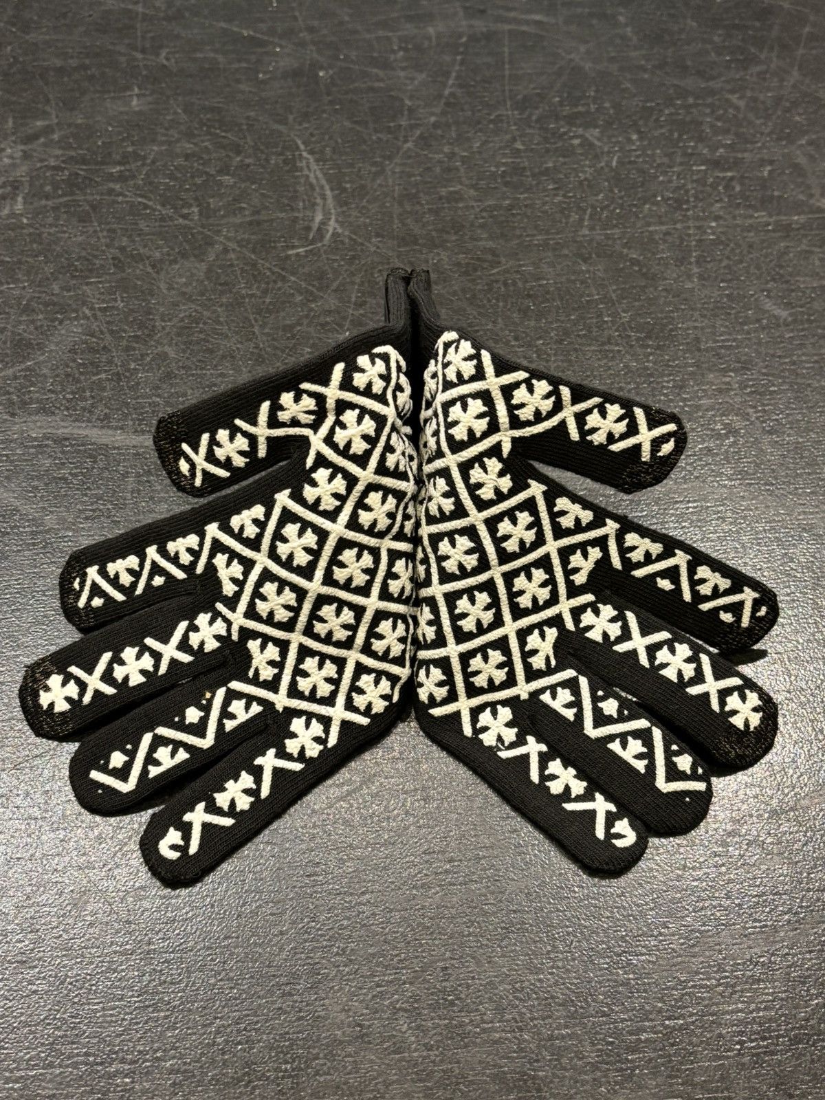 Chrome Hearts Chrome Hearts Knit Gloves Size ONE SIZE - 4 Thumbnail