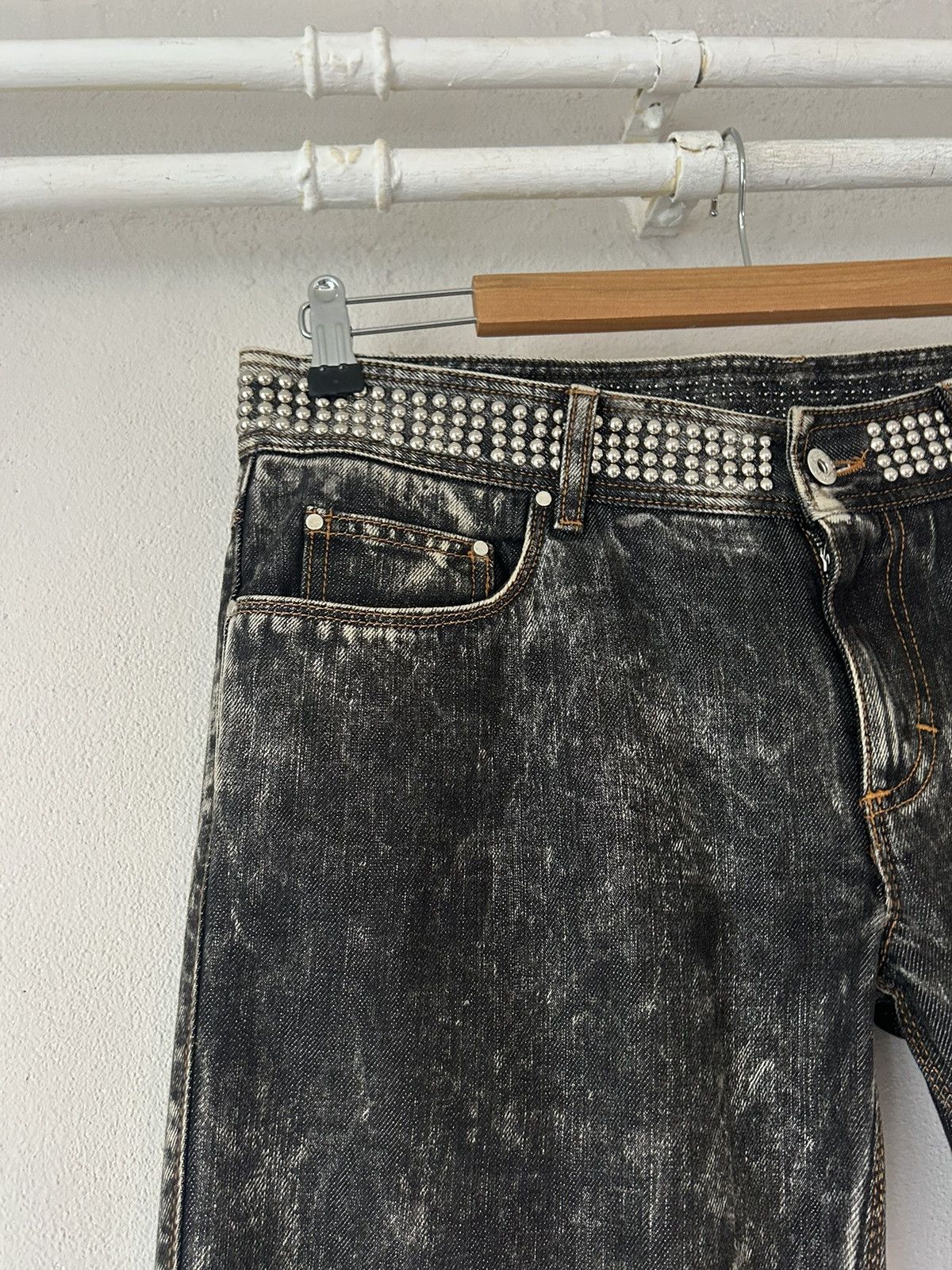 Dolce & Gabbana Punk Studded Acid Wash Jeans Size US 36 / EU 52 - 7 Thumbnail