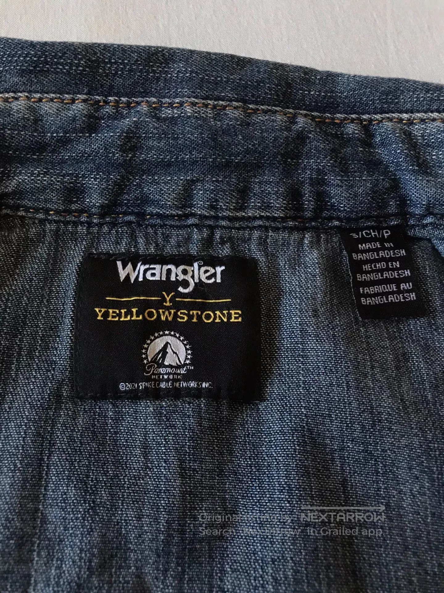 Wrangler Wrangler x Yellowstone Western Denim Shirt. Size US S / EU 44-46 / 1 - 7 Thumbnail