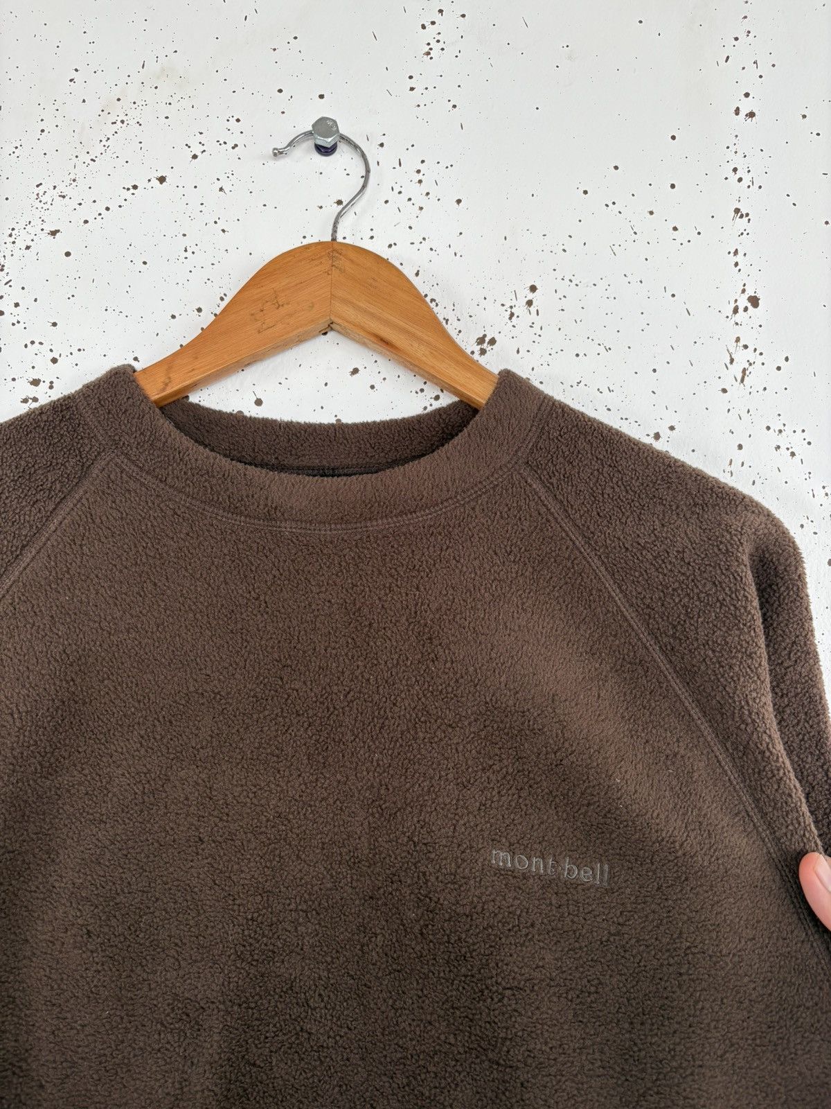 Montbell Vintage Mont-bell Dark Brown Fleece Crewneck Sweatshirt Size US M / EU 48-50 / 2 - 2 Thumbnail