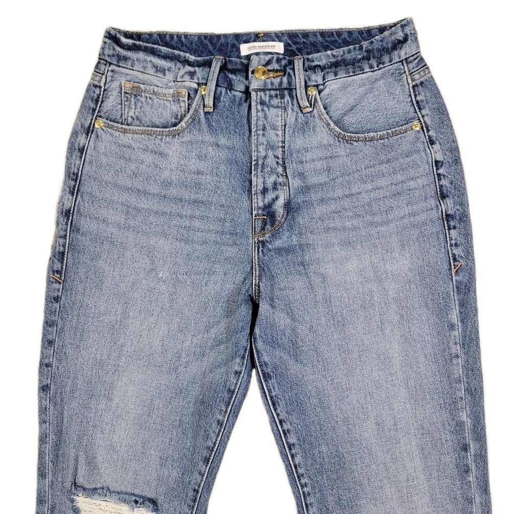Good American Good American Good Boy Women High Rise Distressed Size 27" / US 4 / IT 40 - 4 Thumbnail