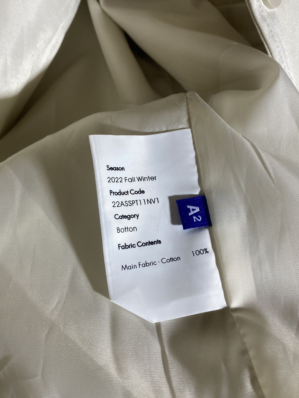 Ader Error F/W 22 Bomber Jacket Button Closure Size A2