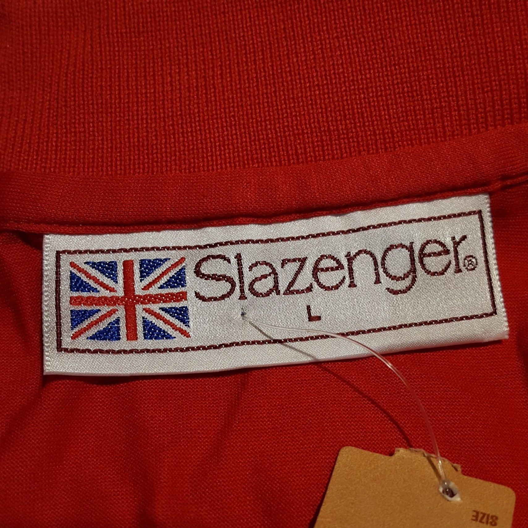 Vintage VINTAGE Slazenger Polo Shirt Mens L Red 90s Preppy Soccer Golf Collared Short Sleeve Button Casual Workwear Shirt Size US L / EU 52-54 / 3 - 5 Thumbnail