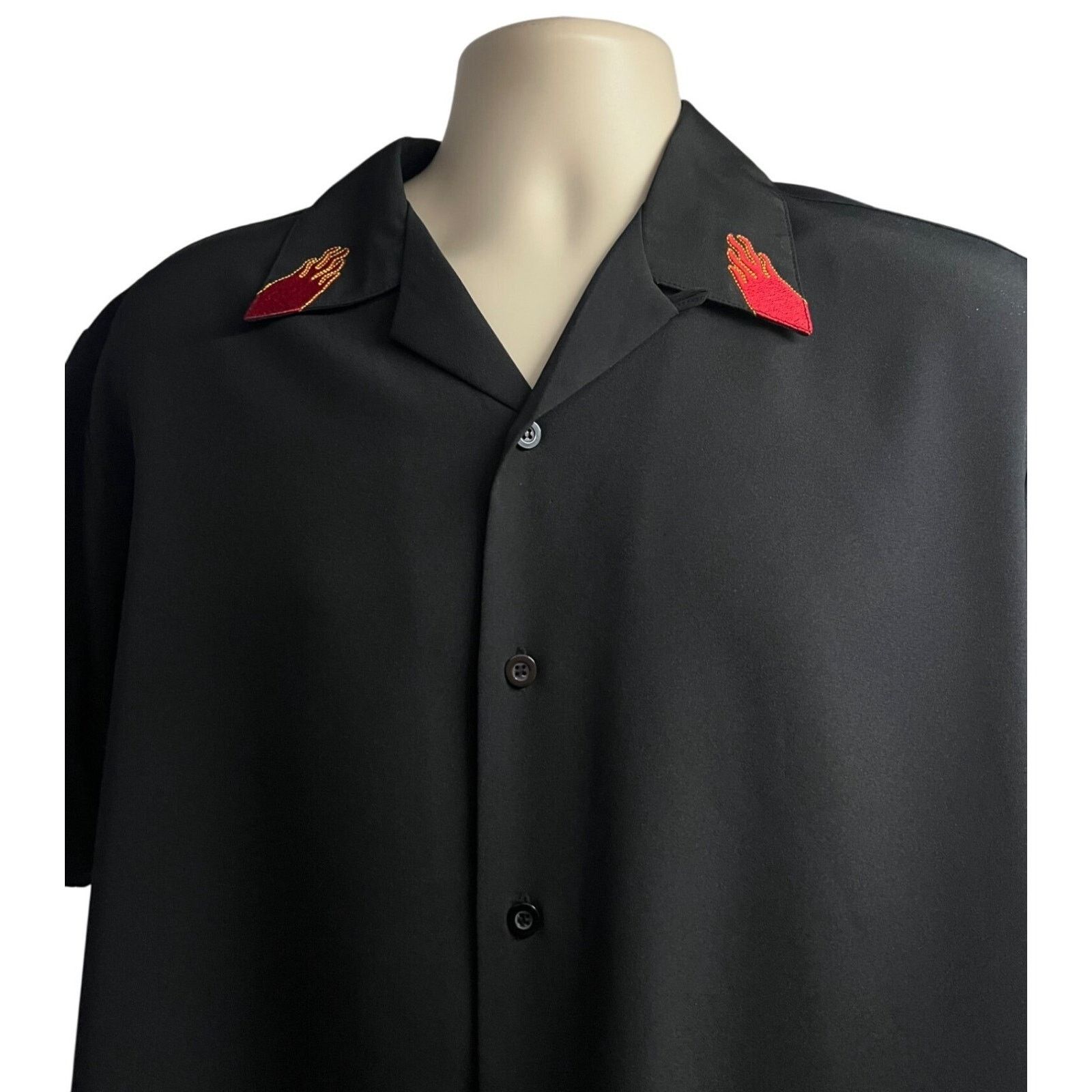 Vintage Sapphire Lounge Black Vintage Rockabilly Camp Shirt Medium Size US M / EU 48-50 / 2 - 4 Thumbnail