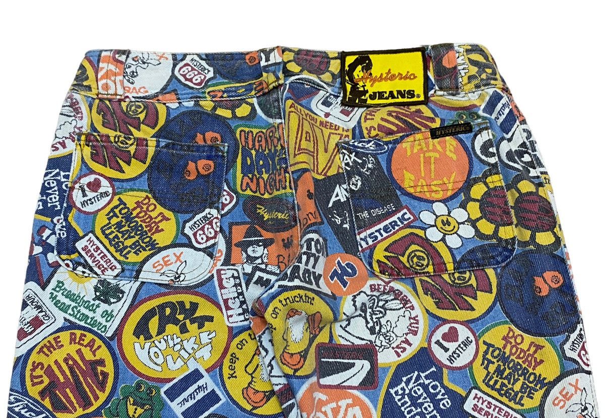 Hysteric Glamour × Japanese Brand Very Rare Design Vintage Hysteric Glamour Flared Jeans 1990s Size US 30 / EU 46 - 4 Thumbnail