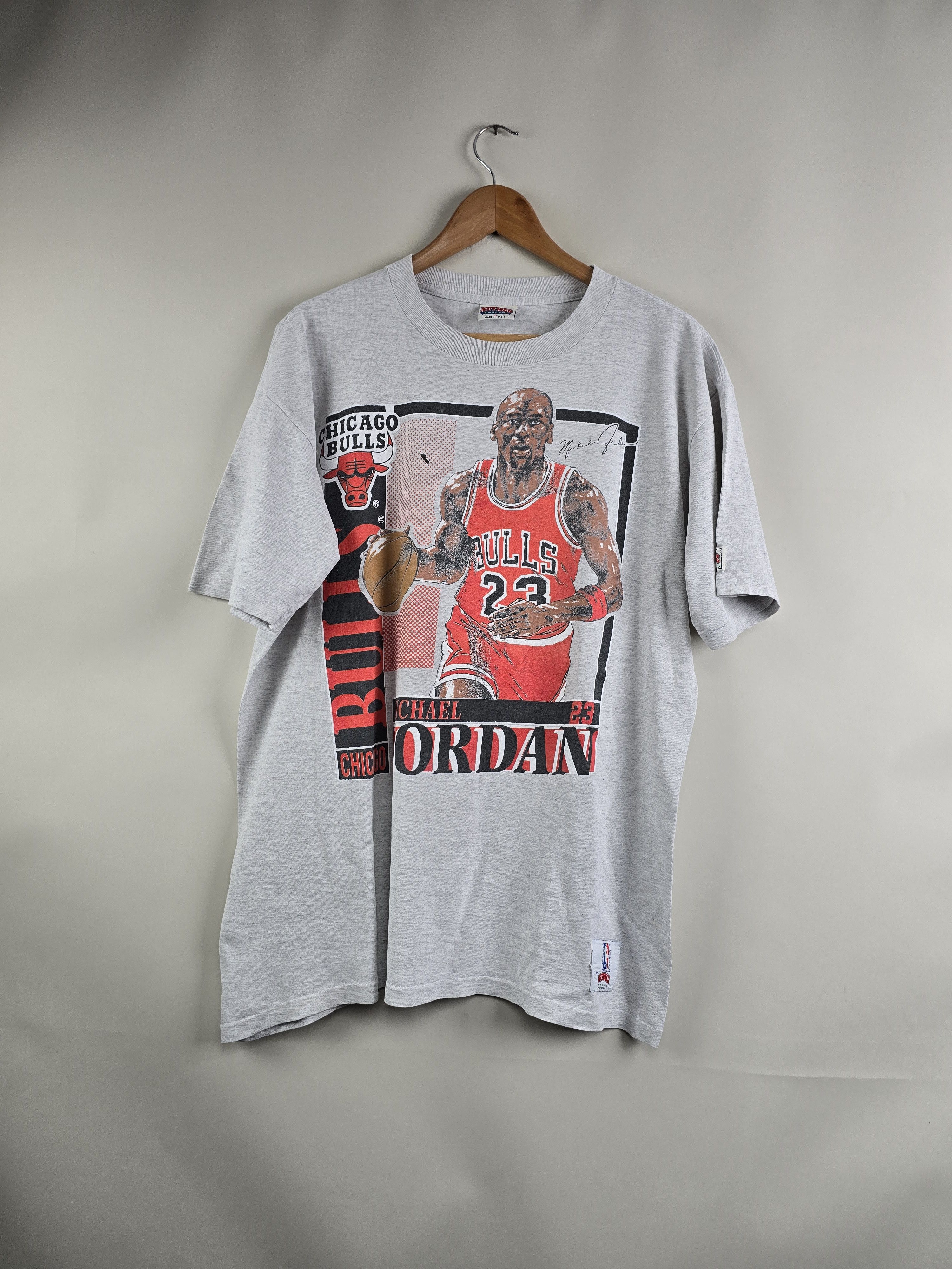 NBA × Vintage 90s Chicago Bulls Michael Jordan Nutmeg Mills XL 23" 29" Size US XL / EU 56 / 4 - 8 Thumbnail