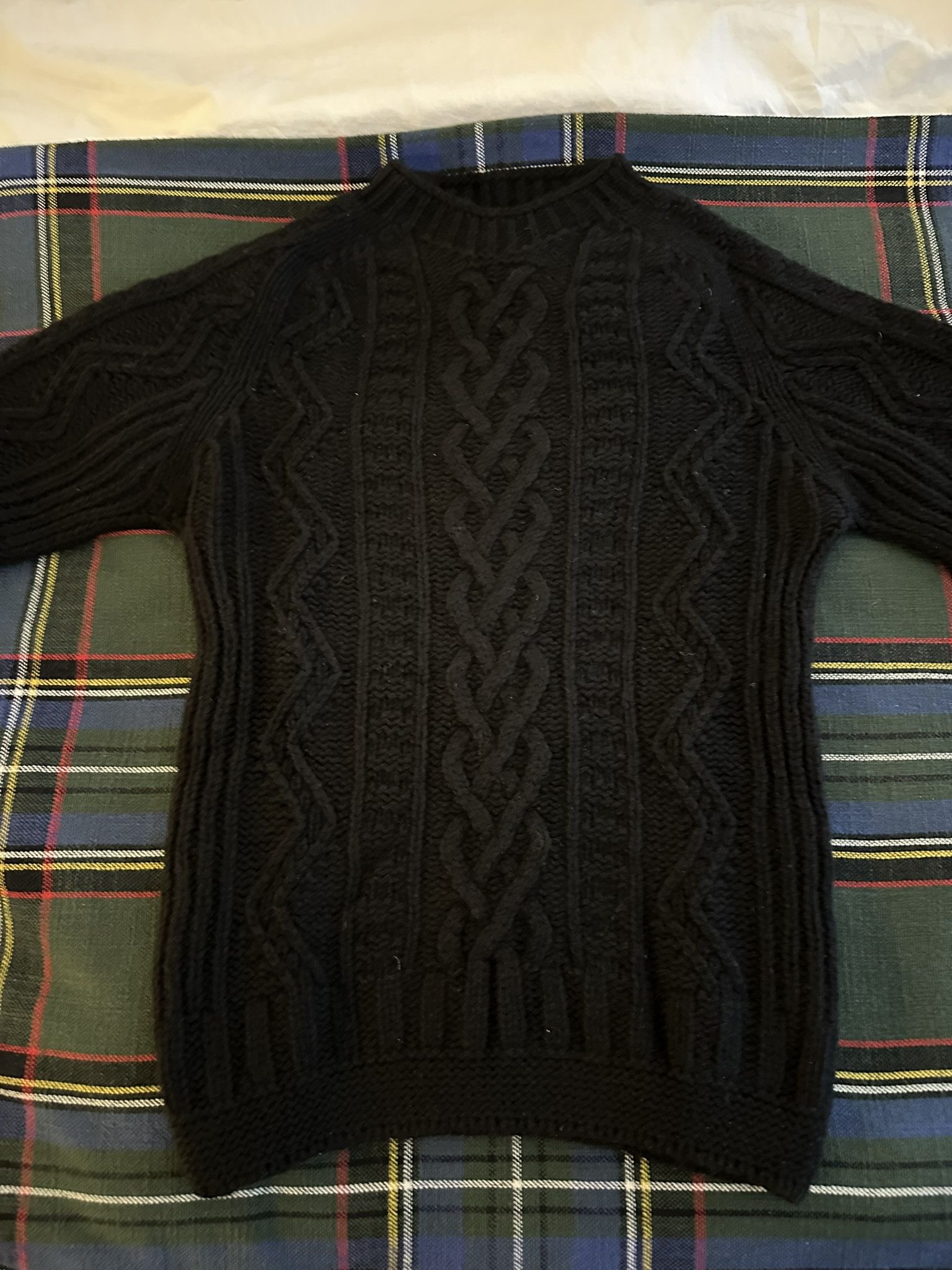 Howlin' Super Cult Slim-Fit Cable-Knit Virgin Wool Sweater Size US S / EU 44-46 / 1 - 4 Thumbnail