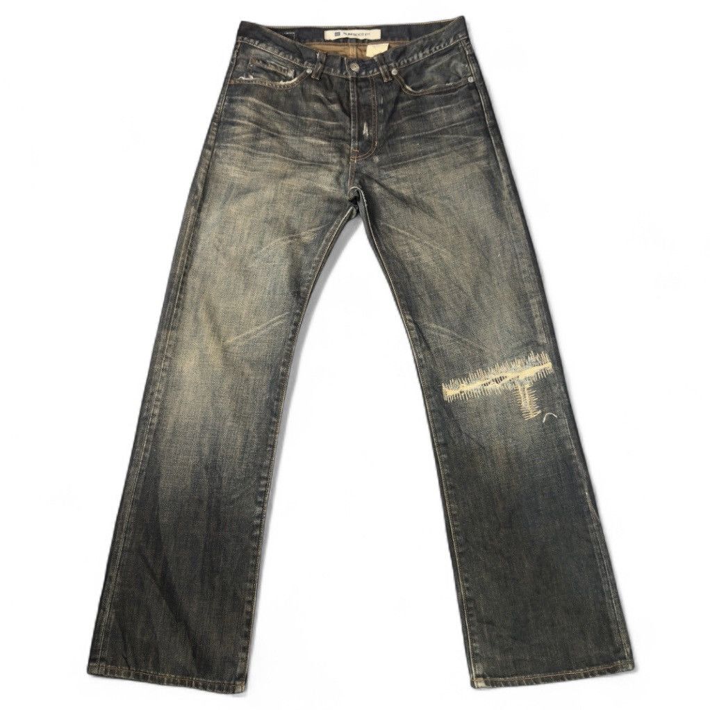 Seditionaries 90s Slim Boot Fit Gap Distressed Rusty Denim Size US 31 - 1 Thumbnail