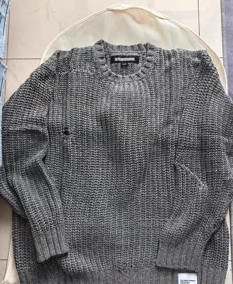 Neighborhood Neighborhood Distressed Old Knitwear Size US XL / EU 56 / 4 - 1 Thumbnail