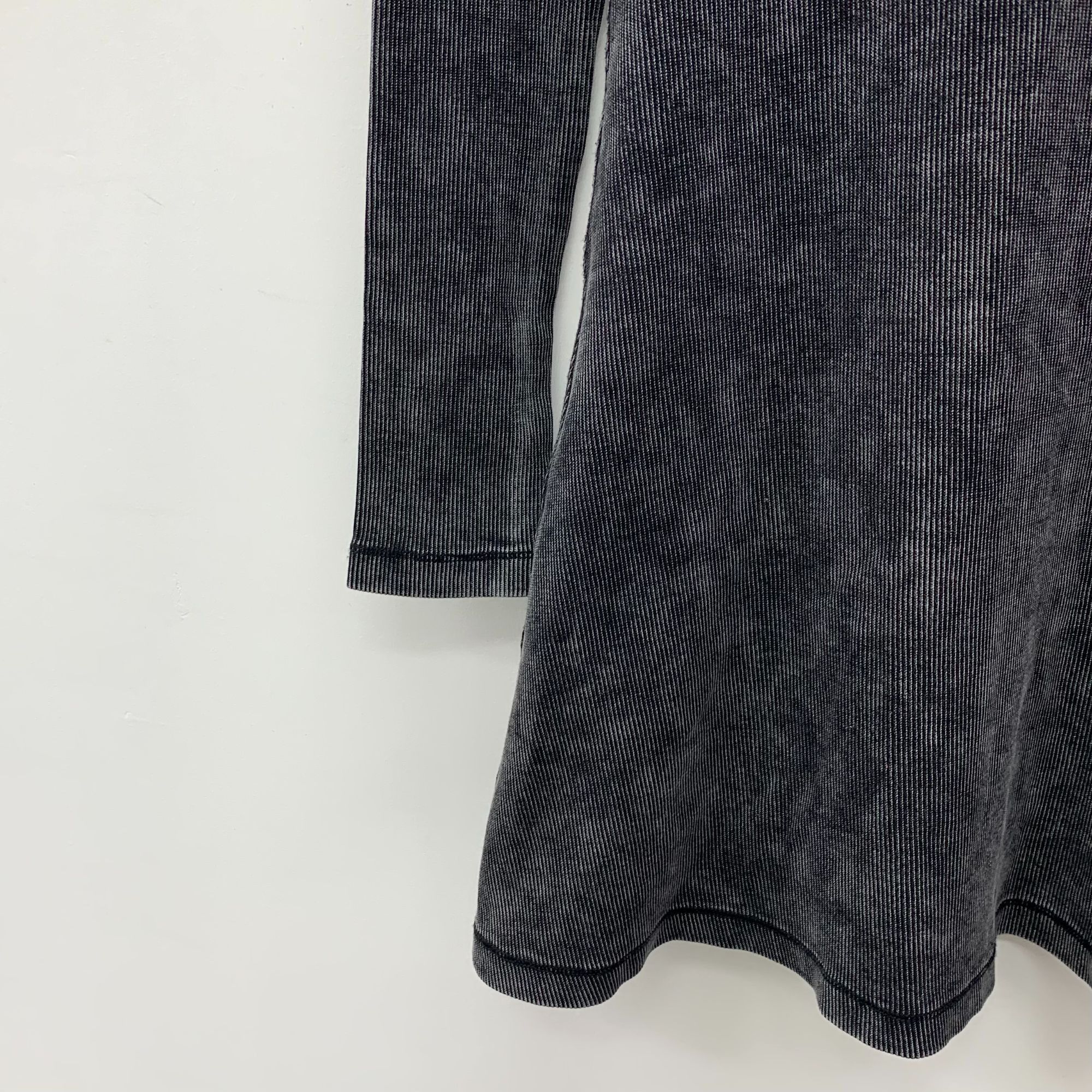 Diesel Diesel Black & Gray Washed Long-Sleeve Cotton Dress Size M Size M / US 6-8 / IT 42-44 - 5 Thumbnail