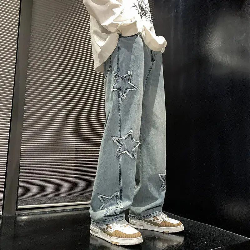 Japanese Brand Retro loose casual wide leg jeans Size US 32 / EU 48 - 5 Thumbnail