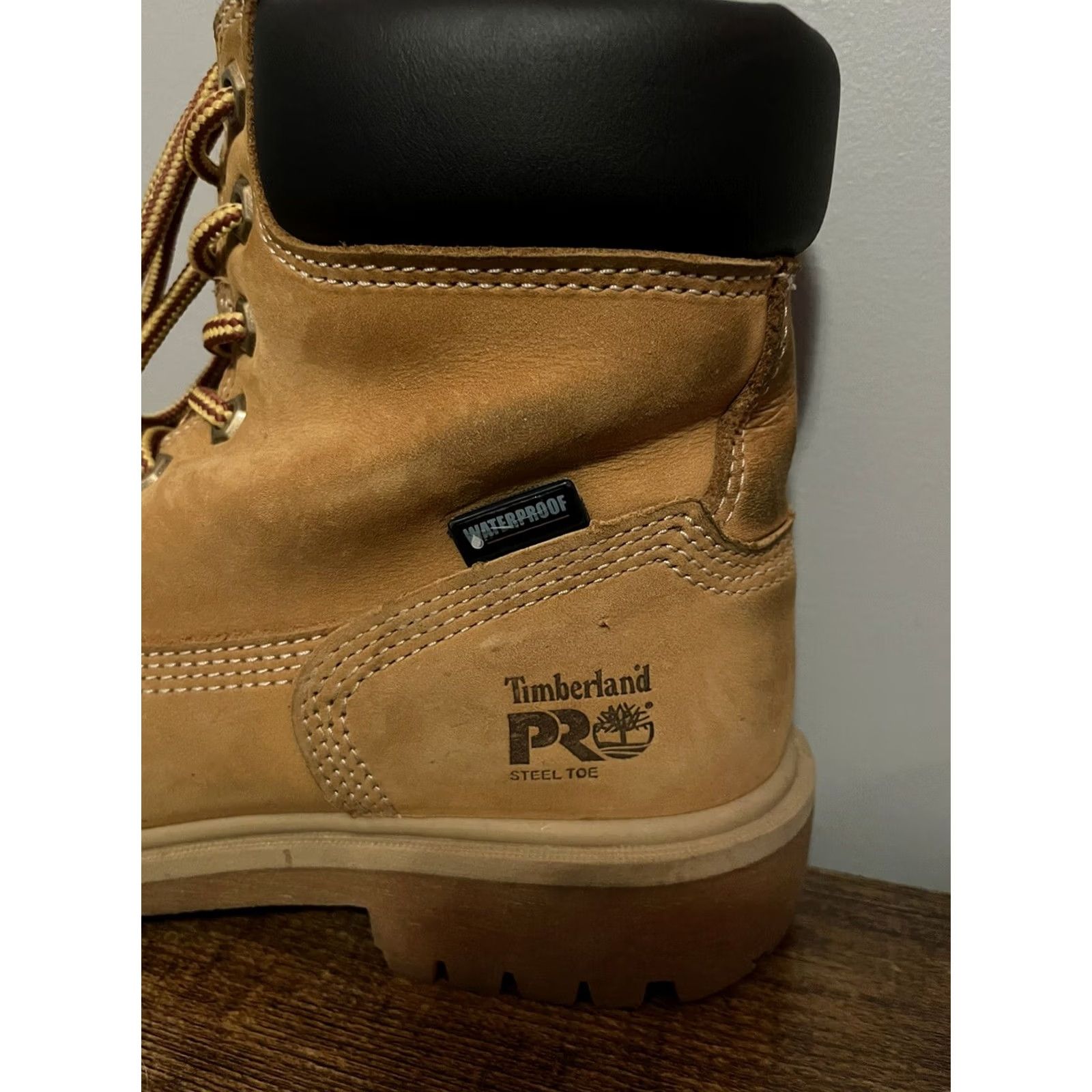 Timberland Timberland Pro Sawhorse 6” Comp Toe Wheat Boots Womens Size 7 (S1) - Brown - Combat Size US 5 / IT 35 - 4 Thumbnail