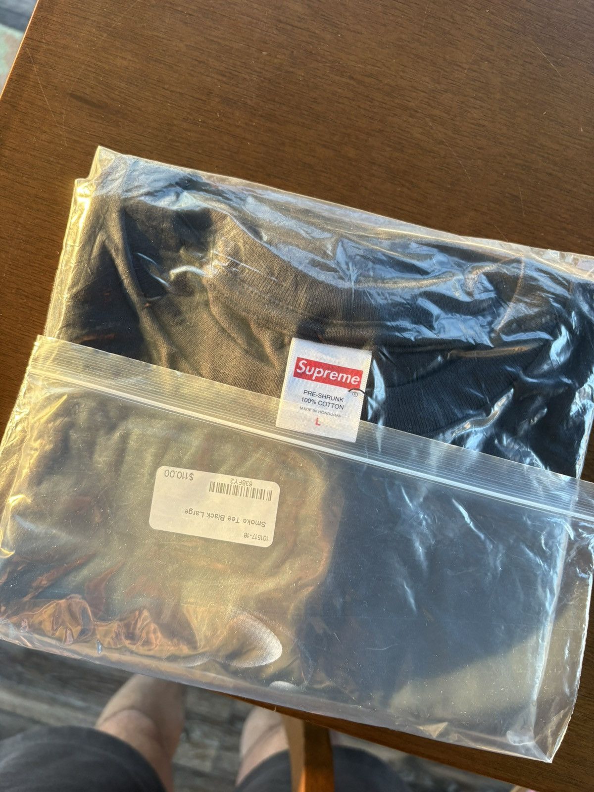 Supreme Supreme Smoke Tee FW24 Black Size US L / EU 52-54 / 3 - 2 Thumbnail