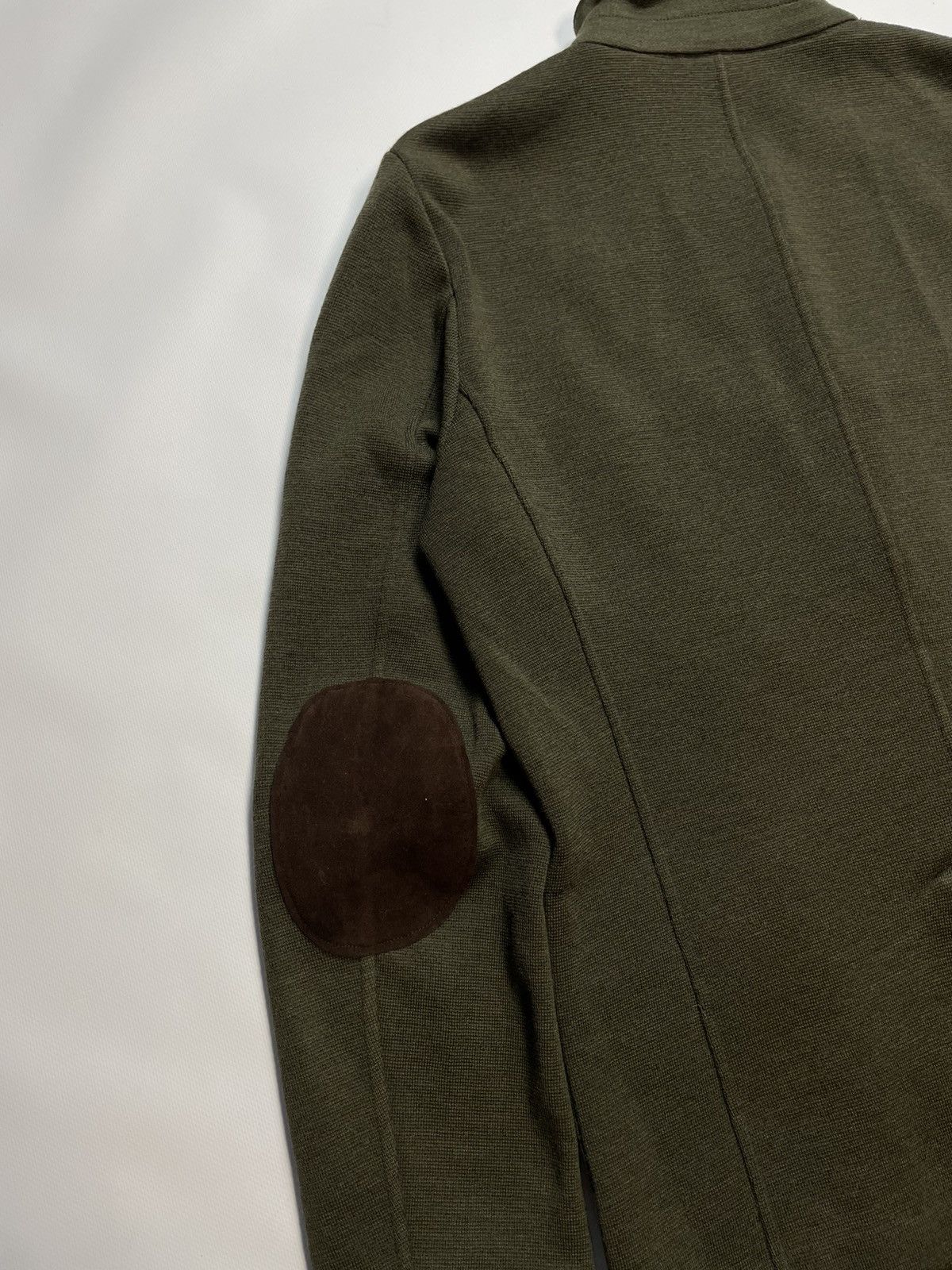 Gran Sasso Gran Sasso Olive Green Travel Virgin Wool Blazer Size 50 Size 50S - 6 Thumbnail