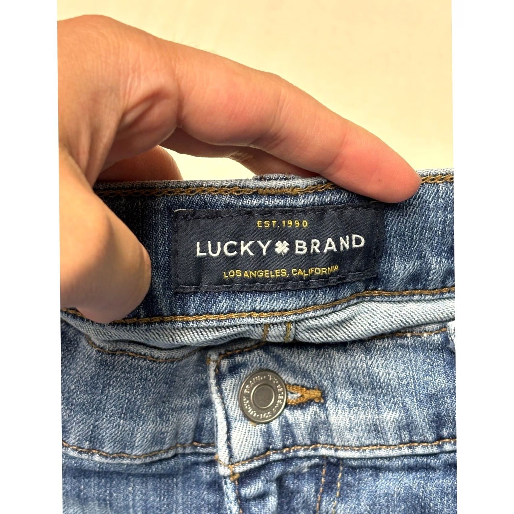Lucky Brand Lucky Brand 410 Athletic Slim Jeans Mens 34x30 Blue Candiani Denim Stretch Size US 34 / EU 50 - 3 Thumbnail