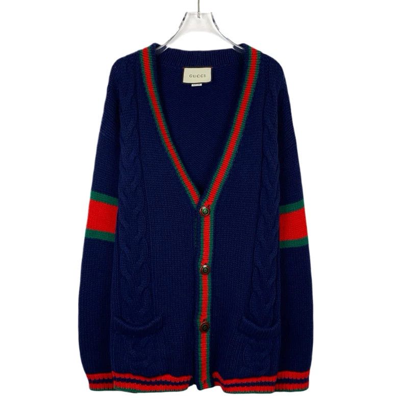 Gucci Gucci Blue Wool Knit Cardigan Sweater-dmc Size US XS / EU 42 / 0 - 1 Thumbnail