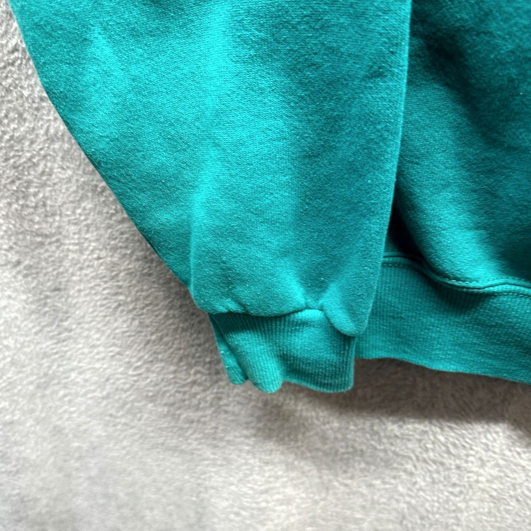 Hanes VINTAGE Hanes Sweater Womens Large Blue Green Embroidery Patch Crew Neck Long Sleeve Cable-Knit Pullover Lightweight Wool-Free Size L / US 10 / IT 46 - 5 Thumbnail