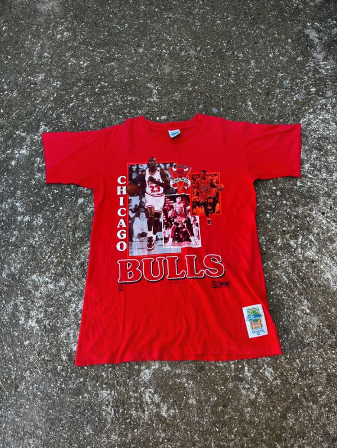NBA × Vintage Vintage 1990 Salem Chicago Bulls Michael Jordan T Shirt Size US M / EU 48-50 / 2 - 1 Thumbnail