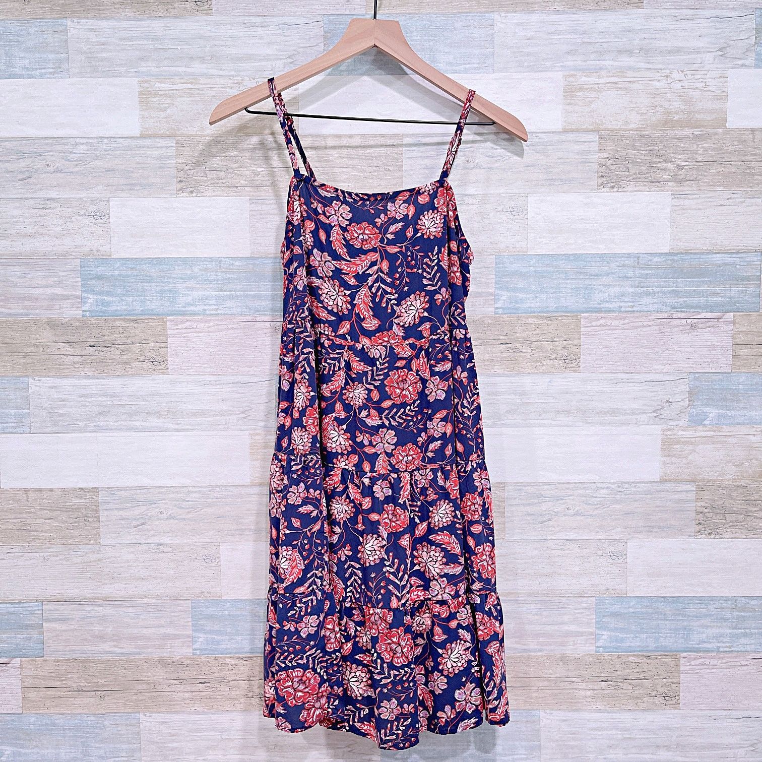 Old Navy OLD NAVY Paisley Mini Cami Sundress Blue Red Womens Small Size S / US 4 / IT 40 - 2 Thumbnail