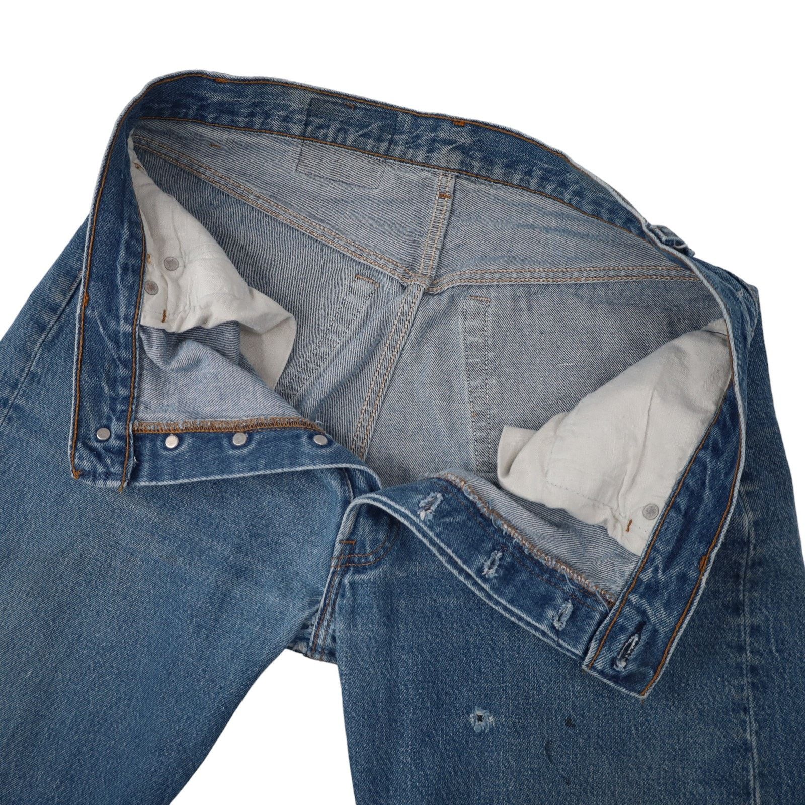 Levi's × Vintage Vintage USA Made Levis 501 Distressed Denim Jeans Size US 34 / EU 50 - 8 Thumbnail