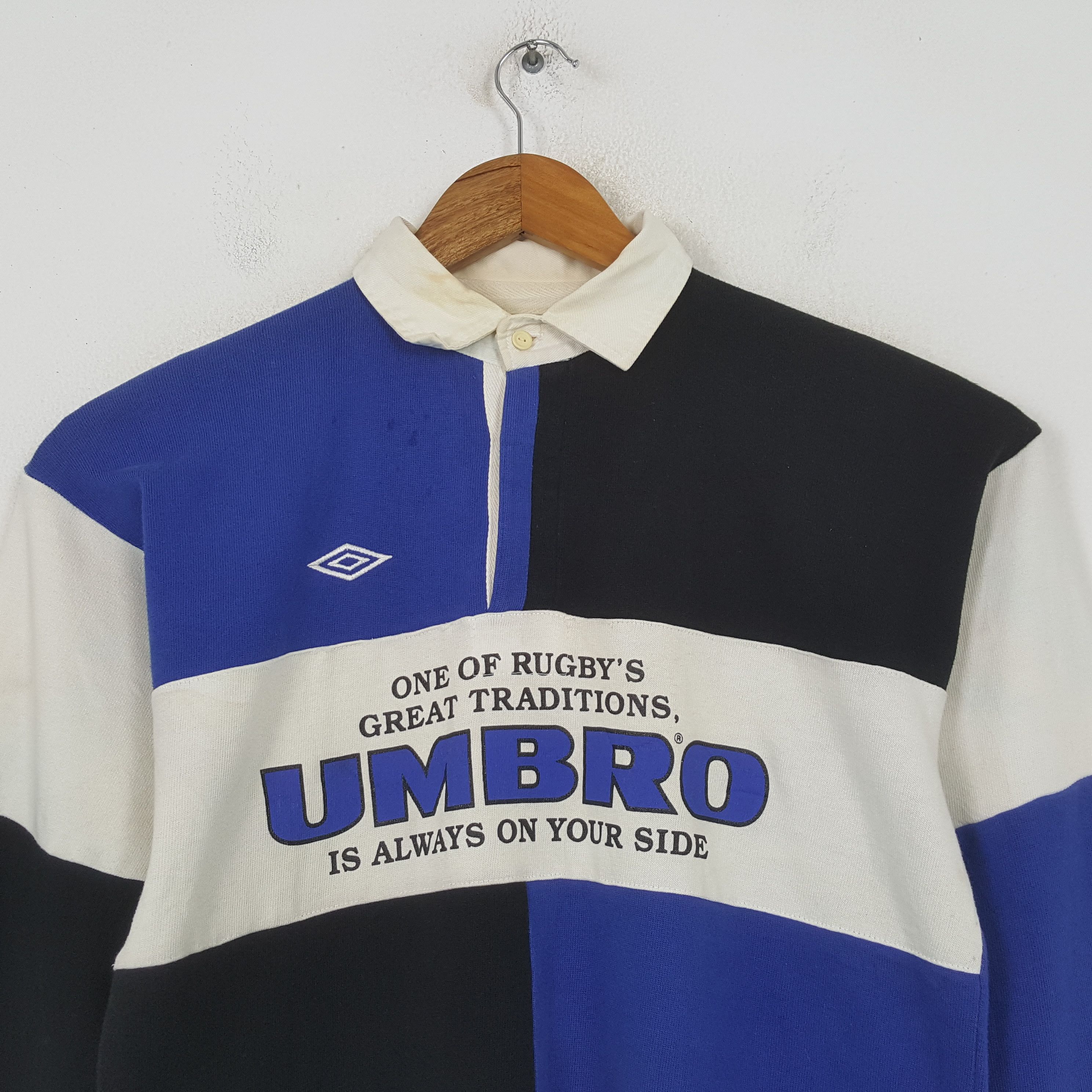 Umbro Vintage Umbro Sportswear Rugby Style Polos C301N40 Size US L / EU 52-54 / 3 - 2 Thumbnail