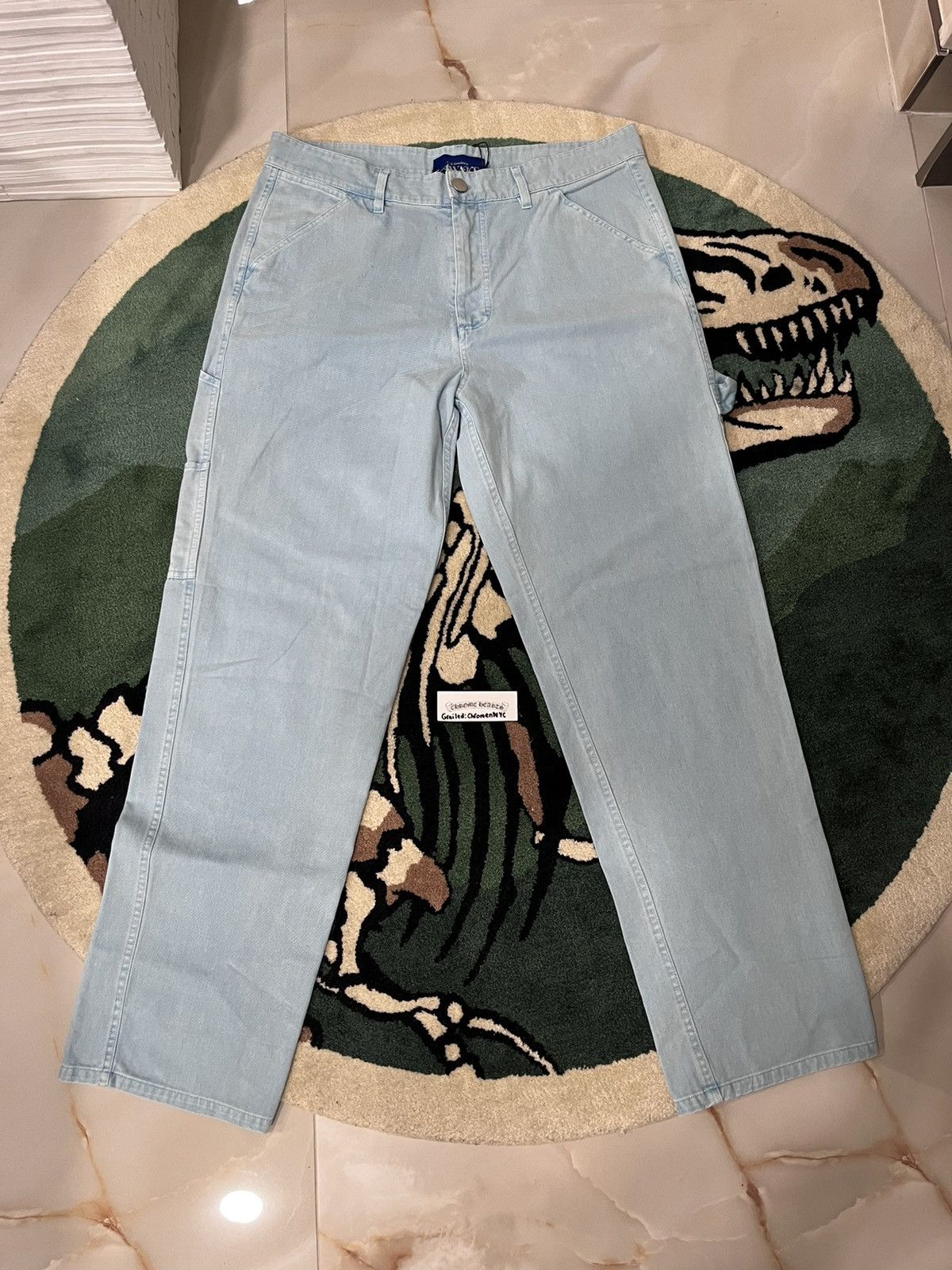 image of Awake Ny Carpenter Pants in Light Blue, Men's (Size 34)