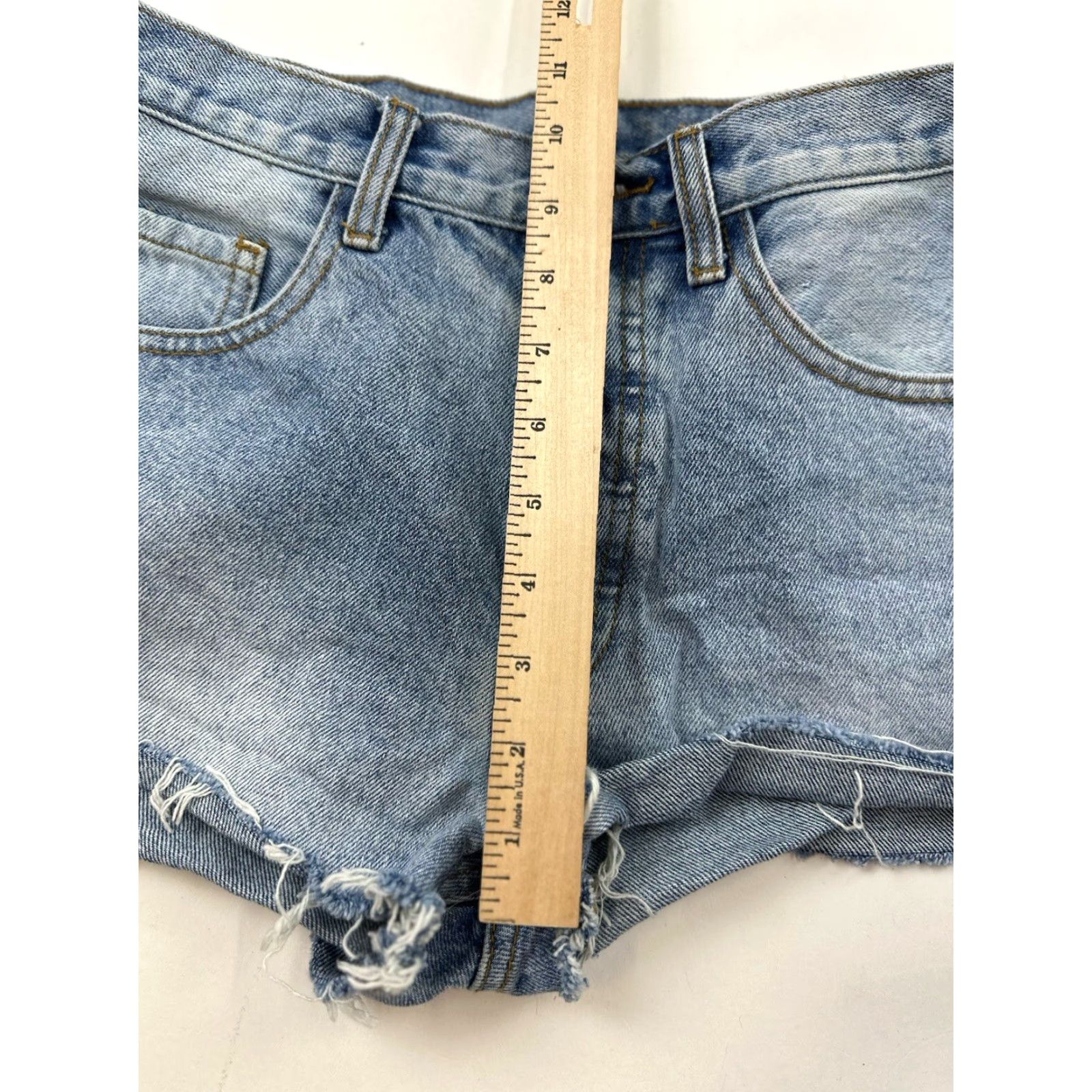 Vintage VINTAGE J. Galt Shorts Women’s S Small Blue Medium Wash Cut Off 90s Womens Size 28" / US 6 / IT 42 - 6 Thumbnail