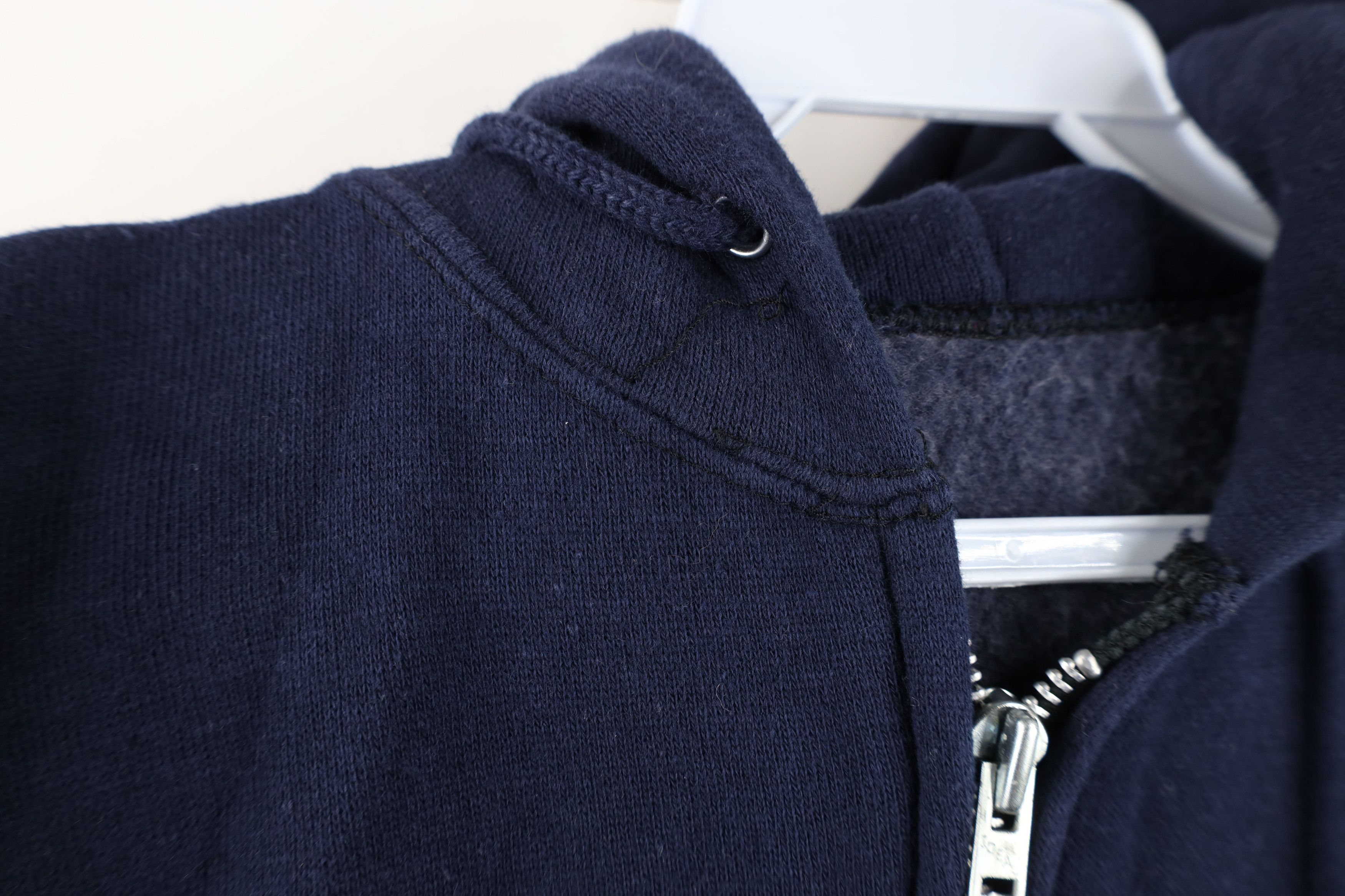 Vintage Vintage 70s Streetwear Hoodie Sweatshirt Navy Blue USA Size US L / EU 52-54 / 3 - 5 Thumbnail