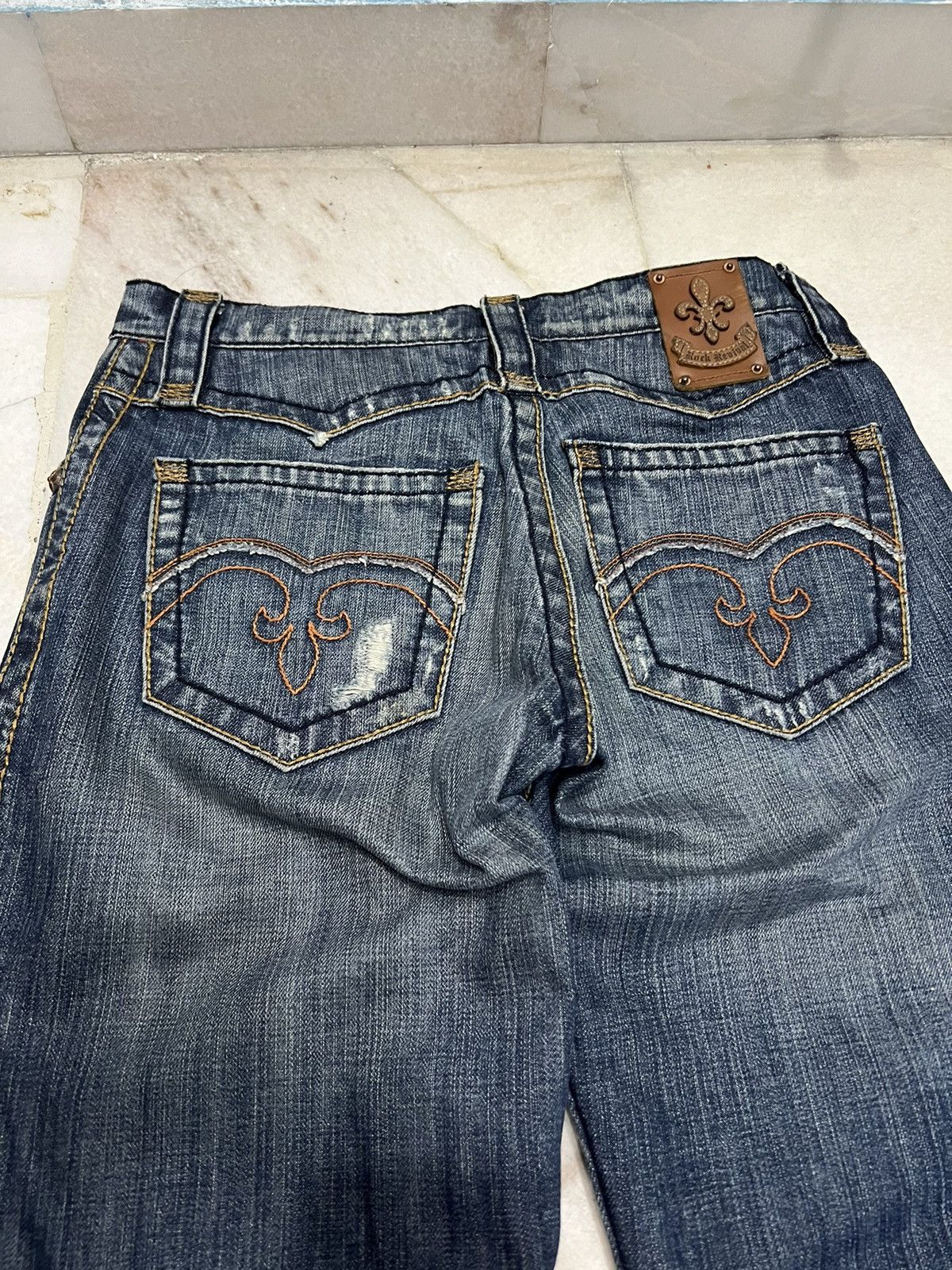Japanese Brand × Rock Revival ROCK REVIVAL DISTRESSED FLARE JEANS VERY RARE Size US 31 - 10 Thumbnail