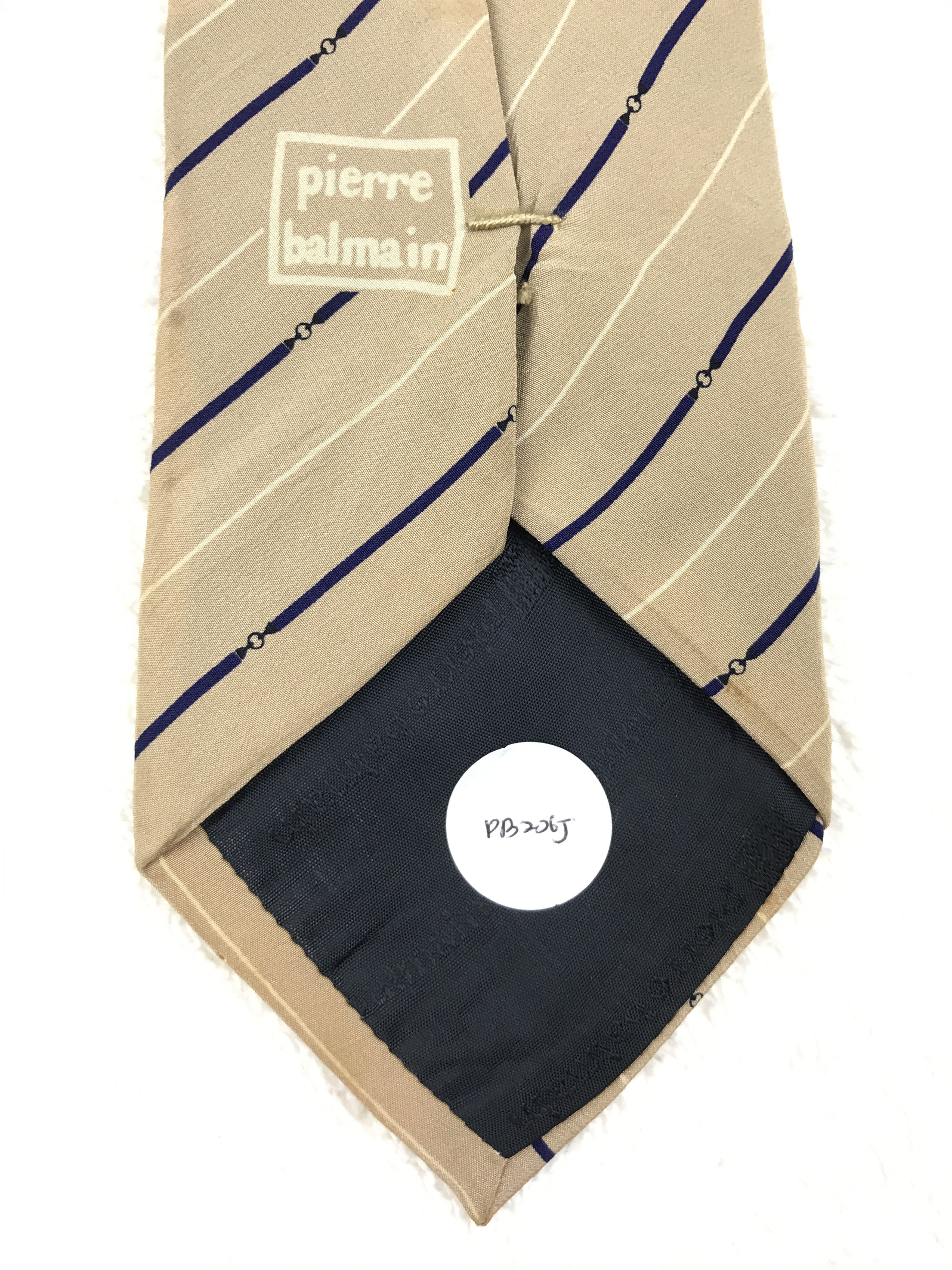 Designer × Pierre Balmain × Vintage Vintage Pierre Balmain Silk Necktie Size ONE SIZE - 9 Thumbnail