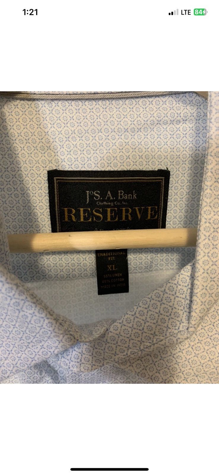 Jos. A. Bank Jos A Bank button shirt mens sz XL blue reserve Size US XL / EU 56 / 4 - 4 Thumbnail