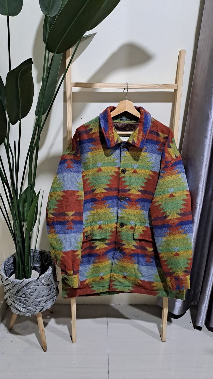 Vintage RARE ! Vintage 90s Navajo wool Jacket Size US XXL / EU 58 / 5 - 1 Thumbnail