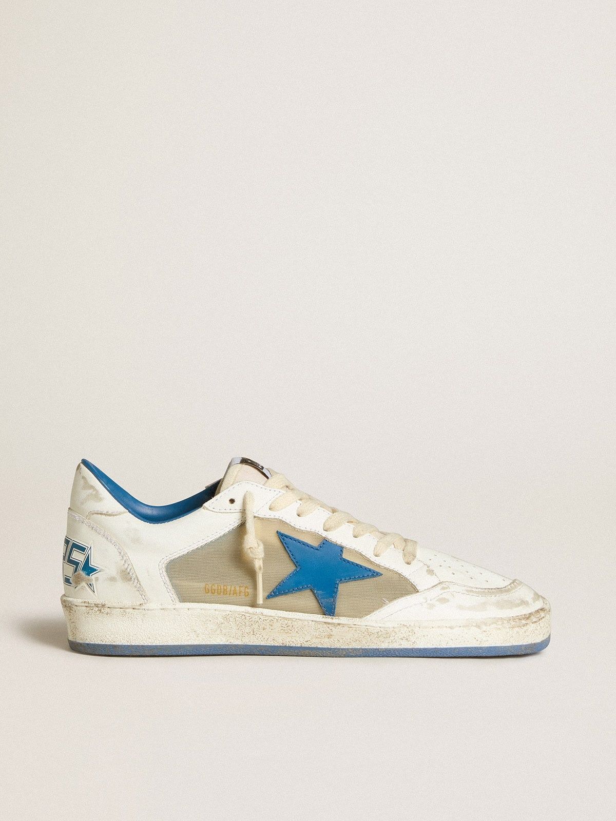 Golden Goose o1w1db10725 Ball Star Low-Top Sneakers in White/Blue Size US 12 / EU 45 - 1 Thumbnail