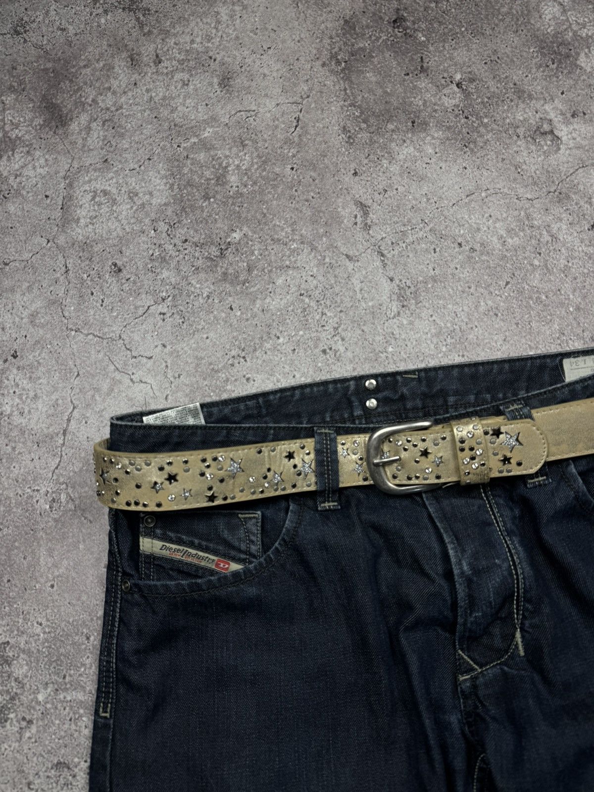 Japanese Brand 00’s NUMBER NINE GOLD STAR JAPAN GLAMOUR Y2K BELT VINTAGE Size ONE SIZE - 2 Thumbnail