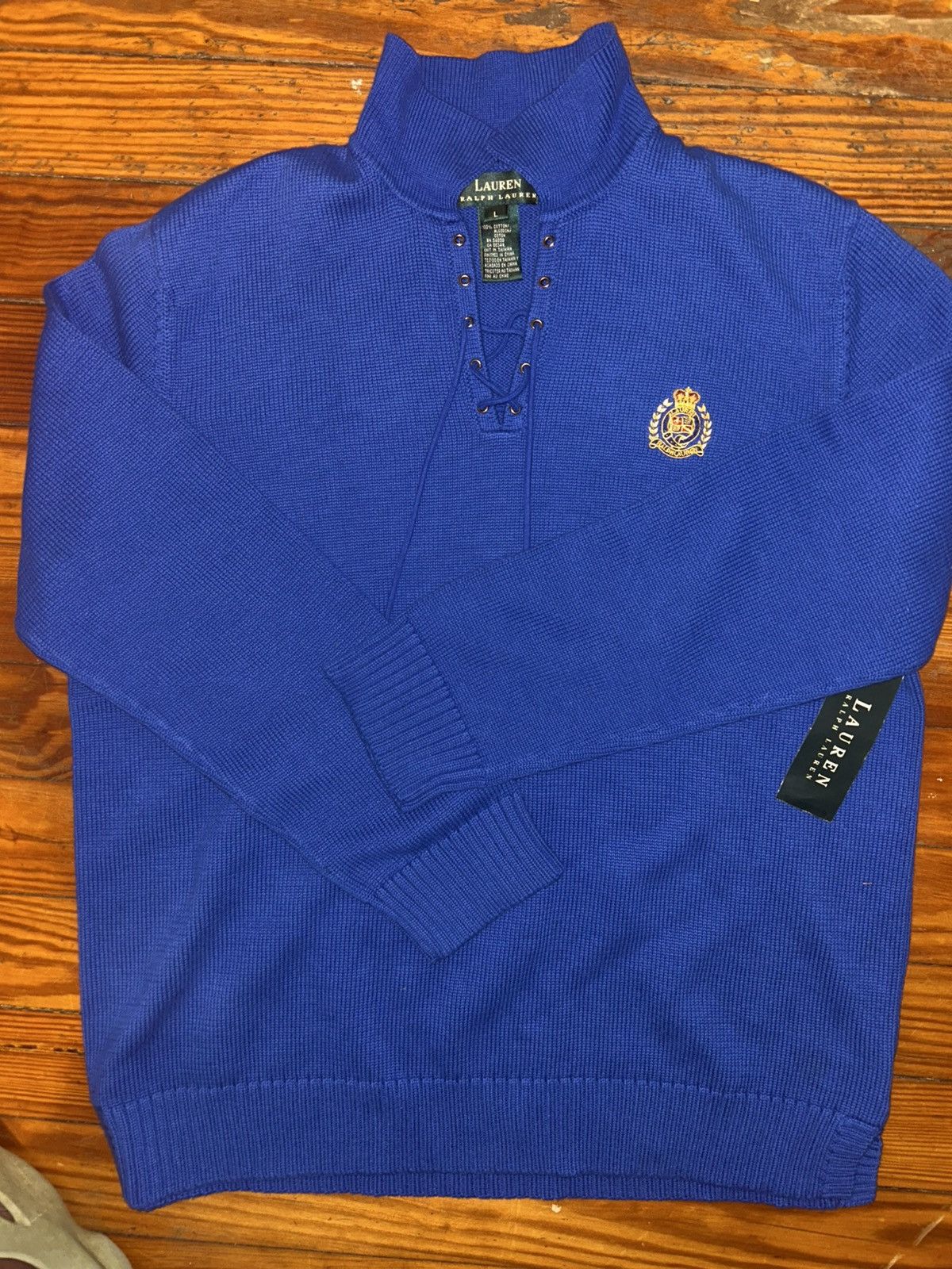 Ralph Lauren Ralph Lauren blue sweater Size L / US 10 / IT 46 - 1 Thumbnail