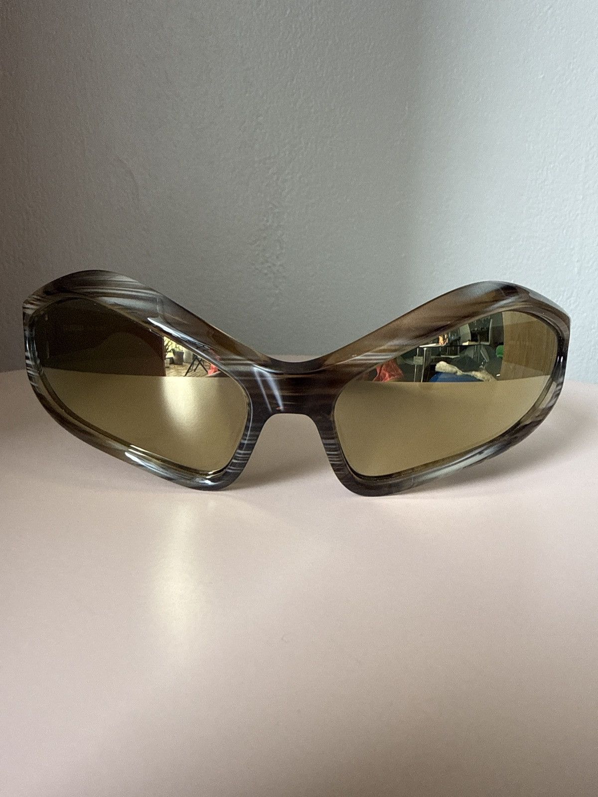 Balenciaga Balenciaga Fennec Oval Sunglasses Size ONE SIZE - 2 Thumbnail