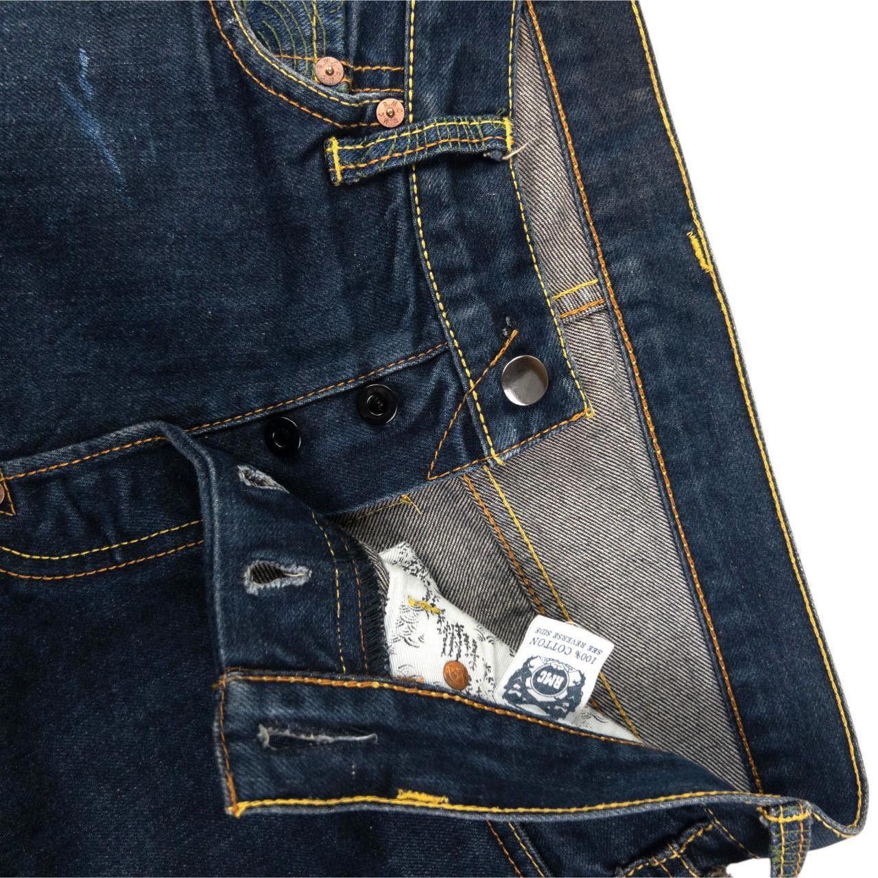 Designer Vintage RMC Red Monkey Company Wave Denim Jeans Size W31 Size US 31 - 5 Thumbnail