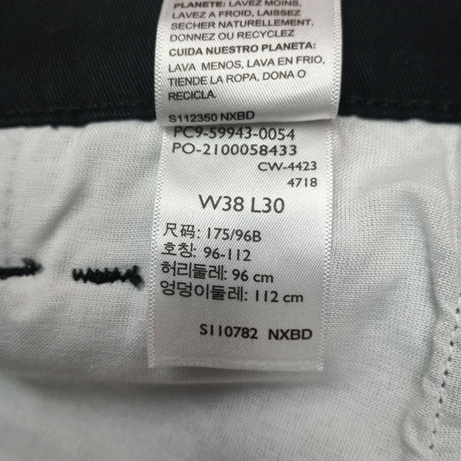 Levi's Signature By Levi Strauss Chino Pants Men's Size 38x30 Black Size US 38 / EU 54 - 7 Thumbnail