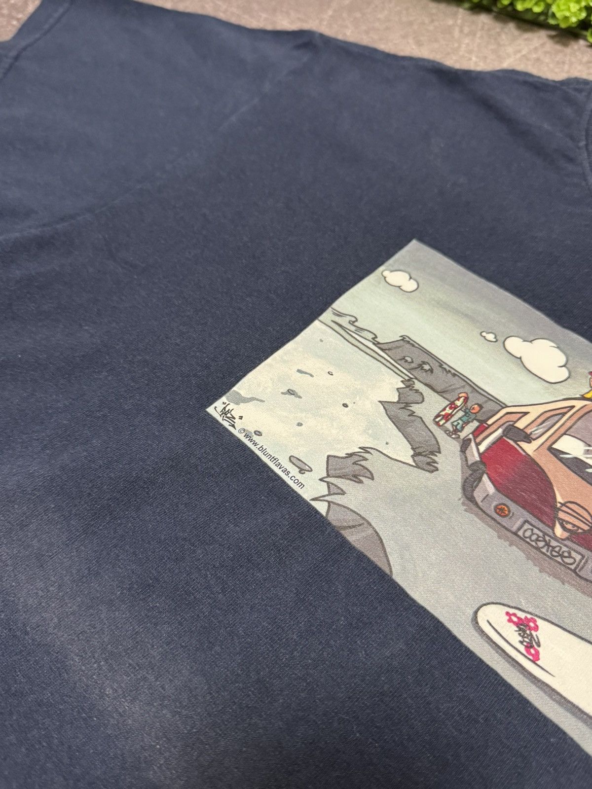 Vintage Blunt flavas skateboarding vintage 90s T-shirt Size US M / EU 48-50 / 2 - 13 Thumbnail