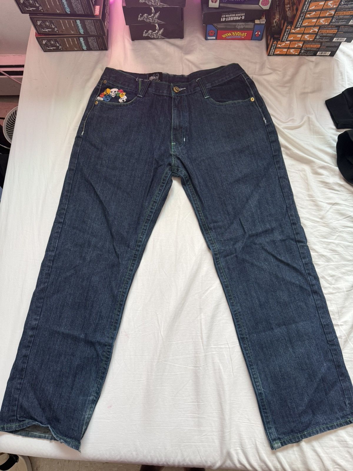 Japanese Brand Delf vintage skull jeans Size US 38 / EU 54 - 1 Thumbnail