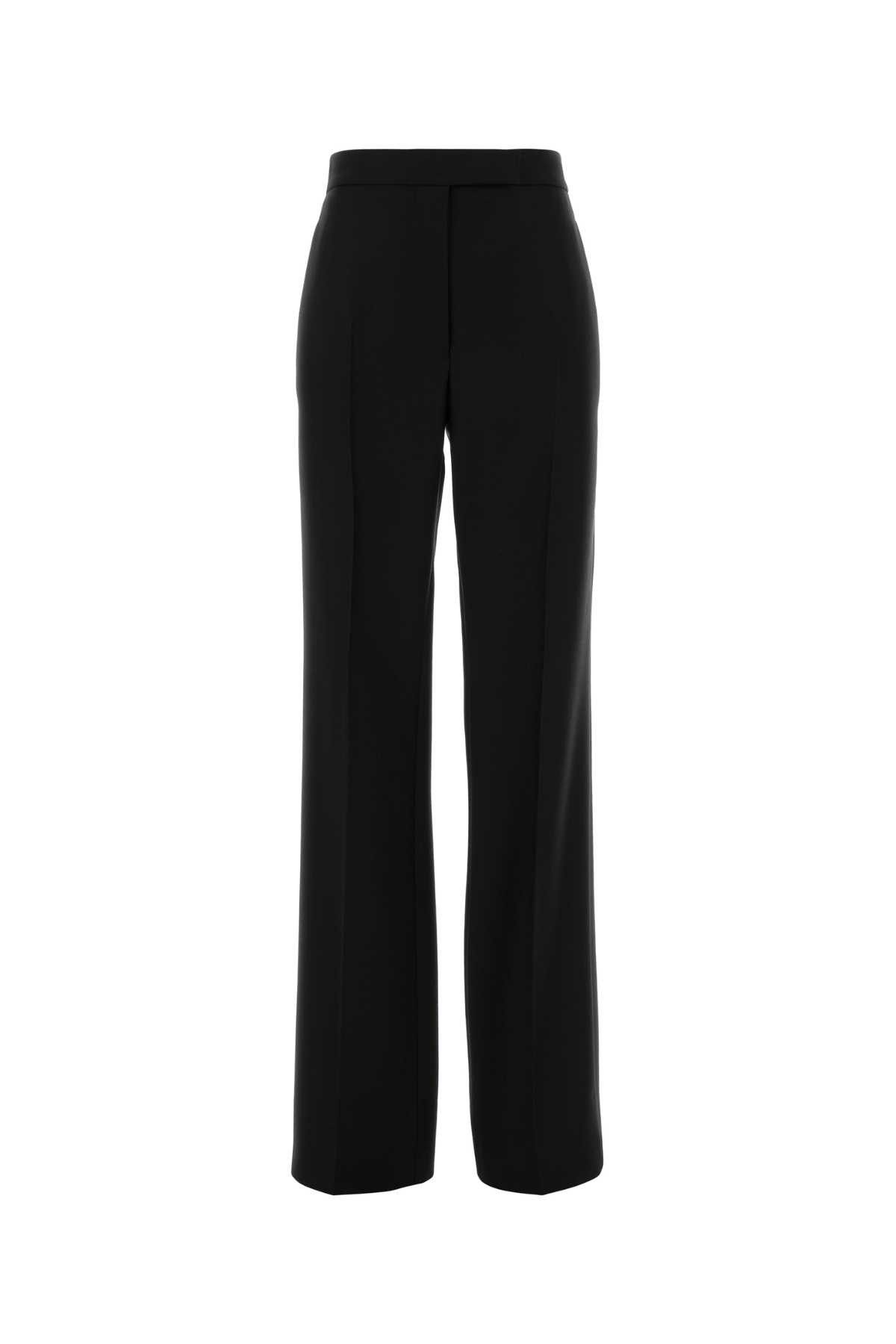 Black Wool Blend Pant