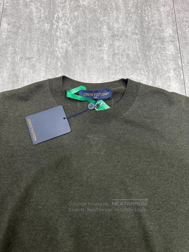 Louis Vuitton Louis Vuitton size 4l Green Cashmere Long Sleeve Sweater Size US M / EU 48-50 / 2 - 3 Thumbnail