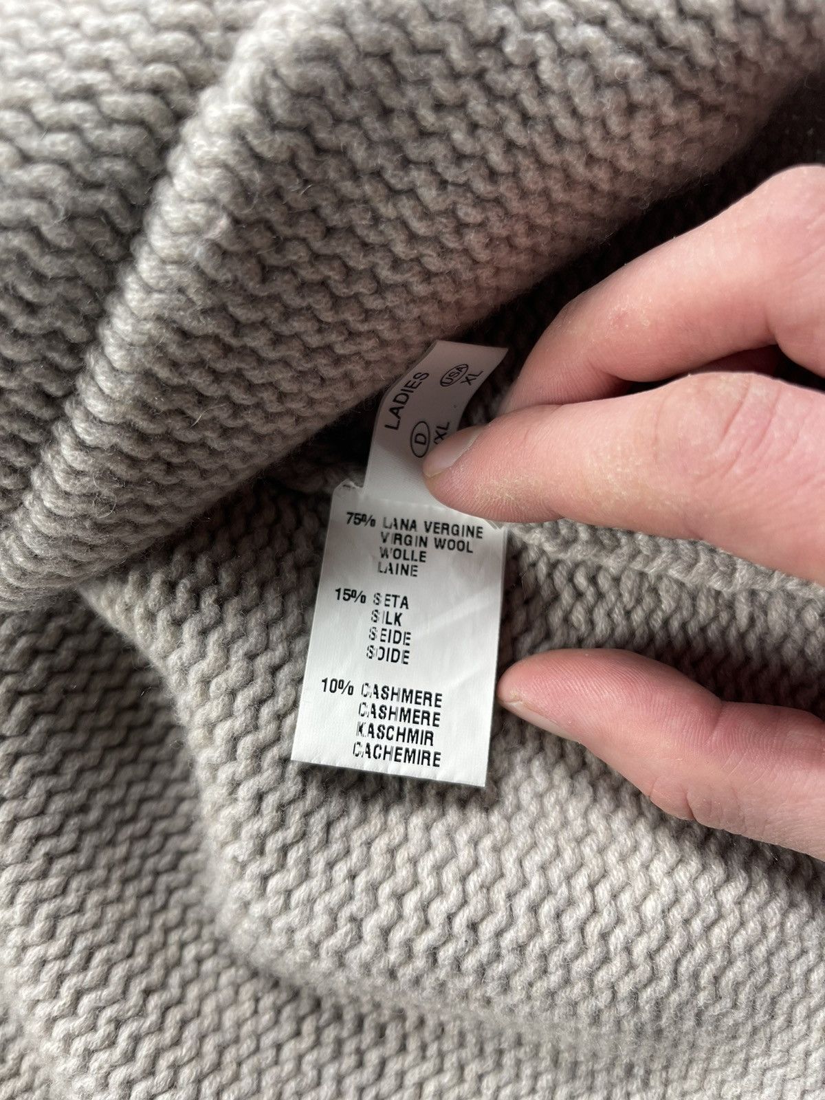 Fabiana Filippi Fabiana Filippi Knit Cardigan Wool Cashmere Blend Gray Size XL / US 12-14 / IT 48-50 - 13 Thumbnail