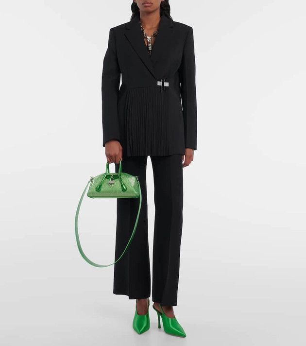 Givenchy o1srvl11e0624 Slingback Pumps in Green Size US 7 / IT 37 - 3 Thumbnail