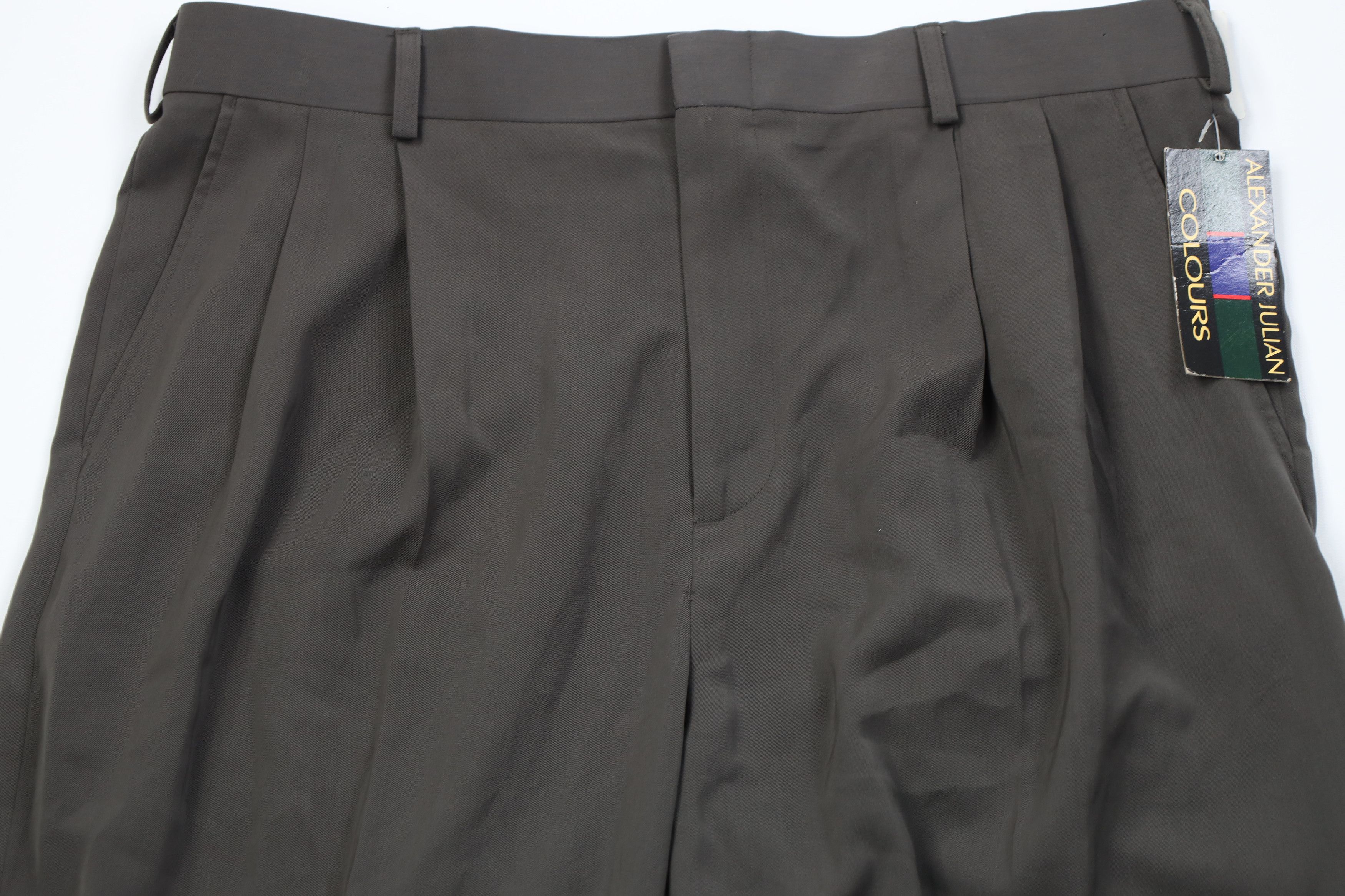 Vintage Deadstock Vintage 90s Streetwear Wide Leg Chino Pants Green Size US 36 / EU 52 - 2 Thumbnail